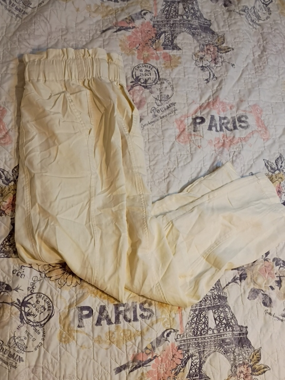 NWOT Creme Colored Synch able Pants- A New Day